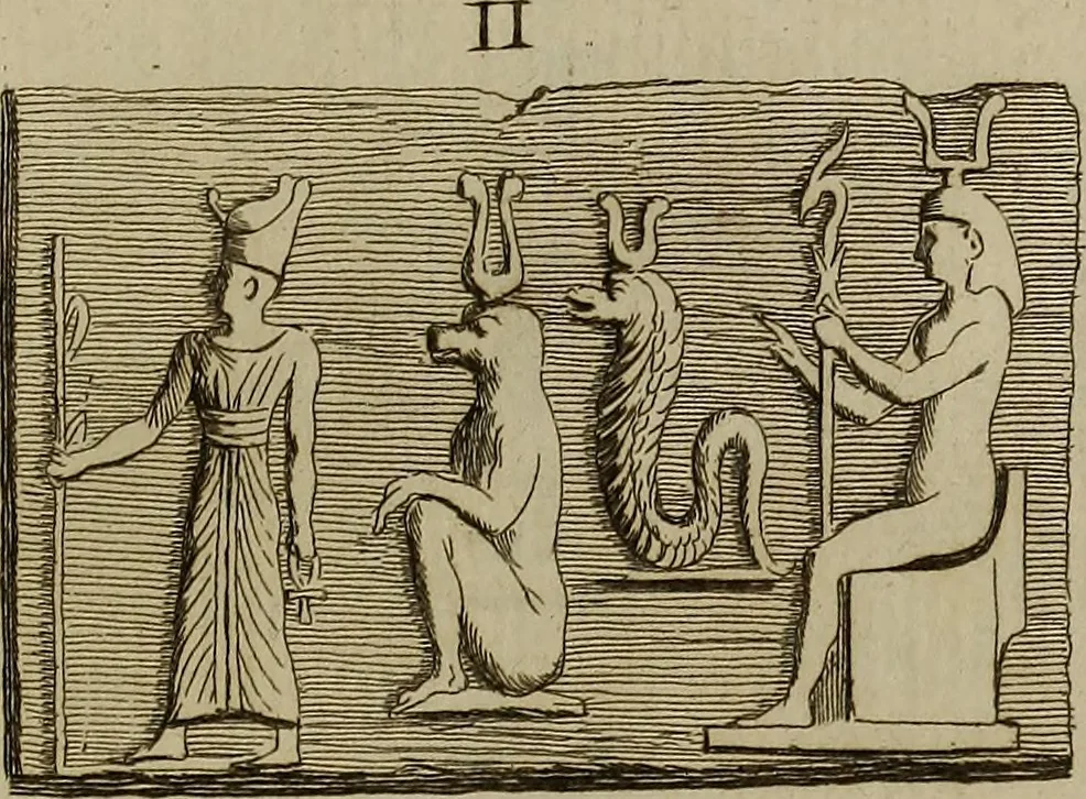 An illustration from Recueil d'antiquités égyptiennes, étrusques, greques et romaines, 1752, leaf 118