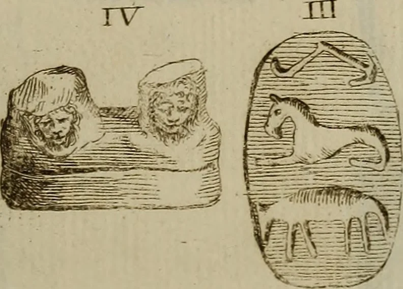 An illustration from Recueil d'antiquités égyptiennes, étrusques, greques et romaines, 1752, leaf 124
