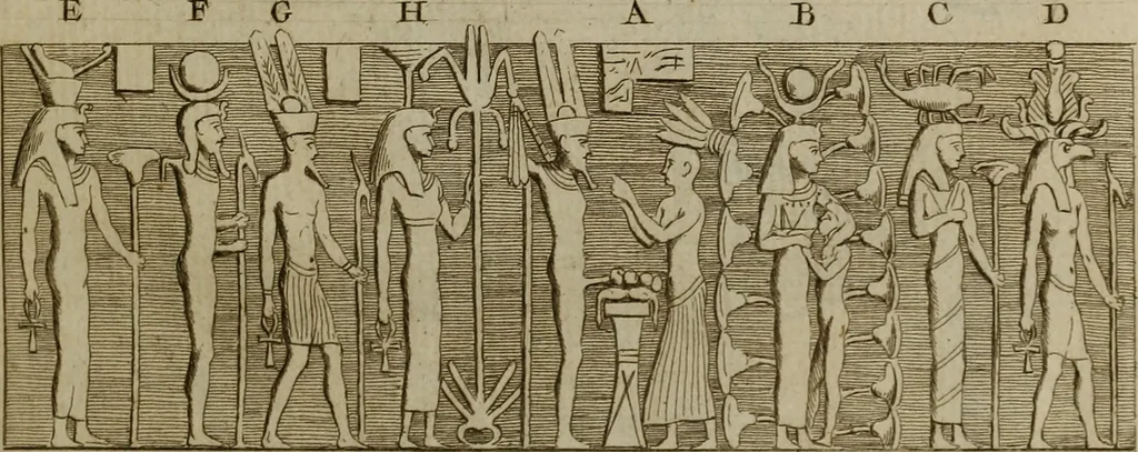 An illustration from Recueil d'antiquités égyptiennes, étrusques, greques et romaines, 1752, leaf 130