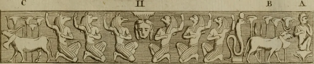 An illustration from Recueil d'antiquités égyptiennes, étrusques, greques et romaines, 1752, leaf 130