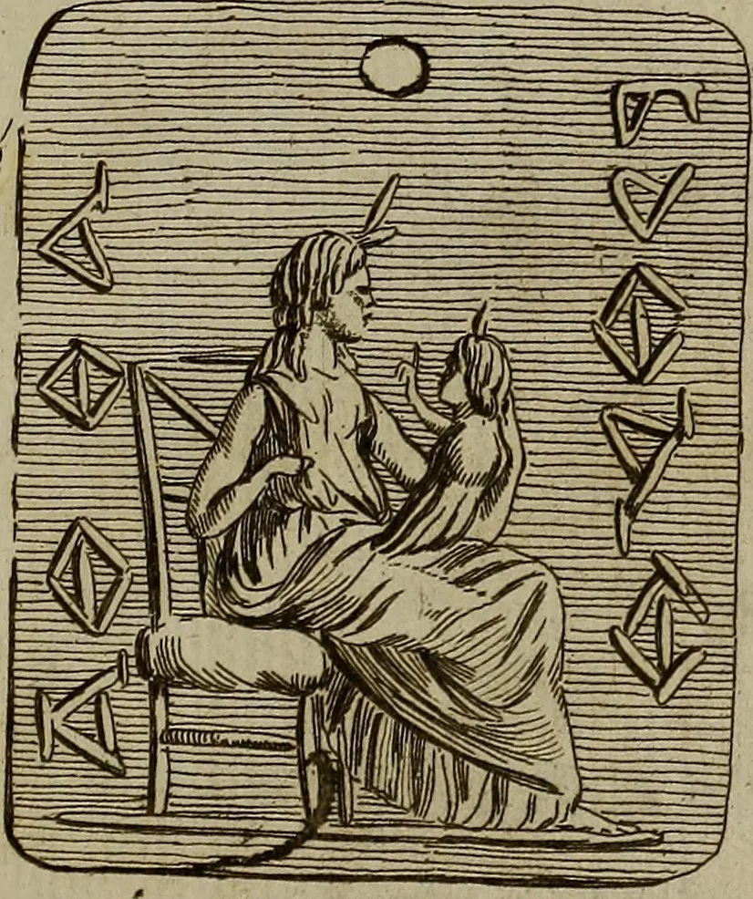 An illustration from Recueil d'antiquités égyptiennes, étrusques, greques et romaines, 1752, leaf 144