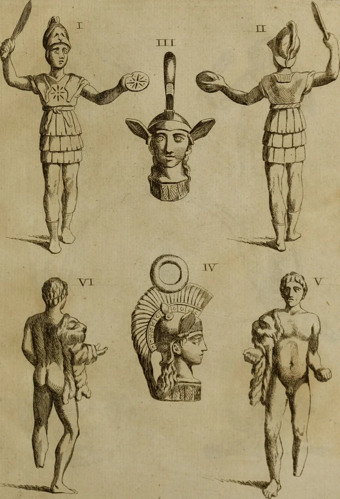 An illustration from Recueil d'antiquités égyptiennes, étrusques, greques et romaines, 1752, leaf 200
