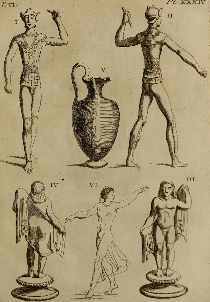An illustration from Recueil d'antiquités égyptiennes, étrusques, greques et romaines, 1752, leaf 210