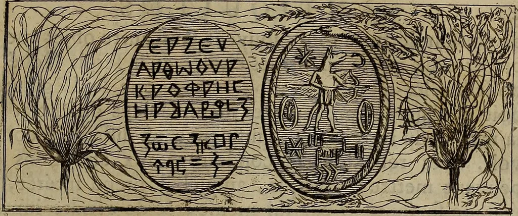 An illustration from Recueil d'antiquités égyptiennes, étrusques, greques et romaines, 1752, leaf 28