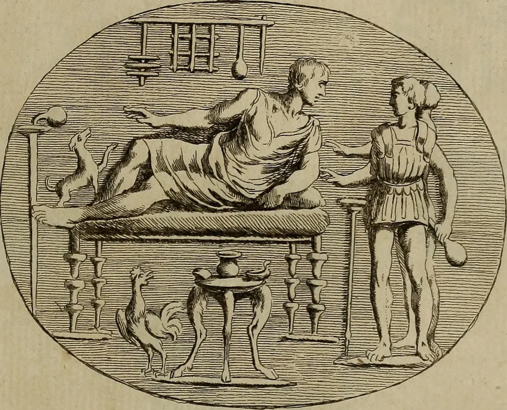 An illustration from Recueil d'antiquités égyptiennes, étrusques, greques et romaines, 1752, leaf 328