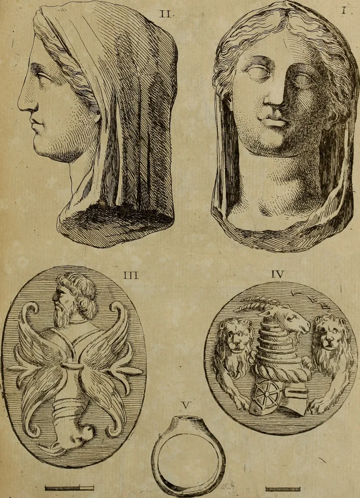 An illustration from Recueil d'antiquités égyptiennes, étrusques, greques et romaines, 1752, leaf 334