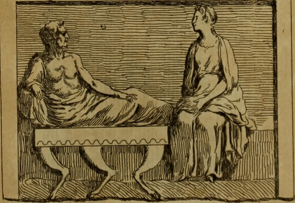 An illustration from Recueil d'antiquités égyptiennes, étrusques, greques et romaines, 1752, leaf 348
