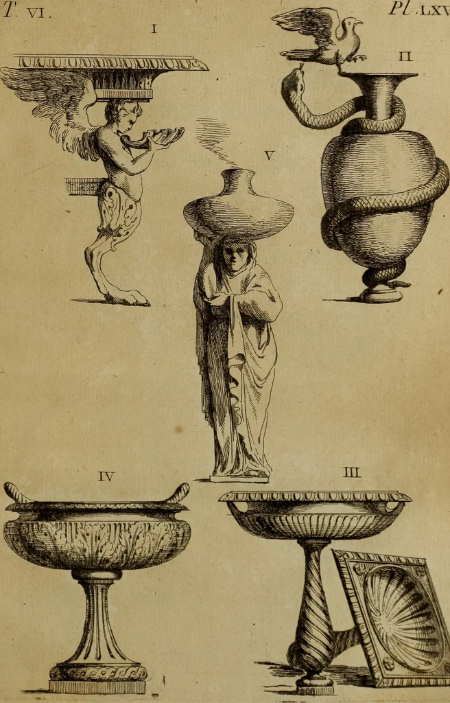 An illustration from Recueil d'antiquités égyptiennes, étrusques, greques et romaines, 1752, leaf 374