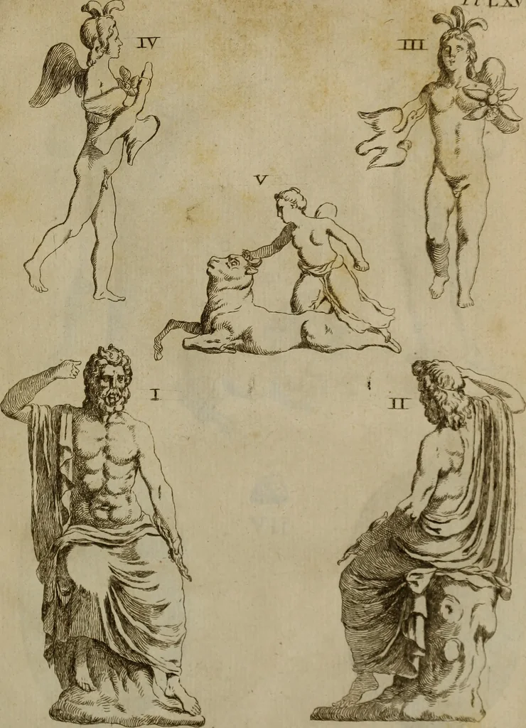 An illustration from Recueil d'antiquités égyptiennes, étrusques, greques et romaines, 1752, leaf 490
