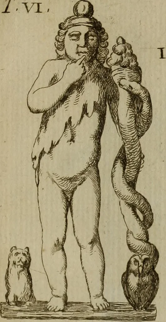 An illustration from Recueil d'antiquités égyptiennes, étrusques, greques et romaines, 1752, leaf 494