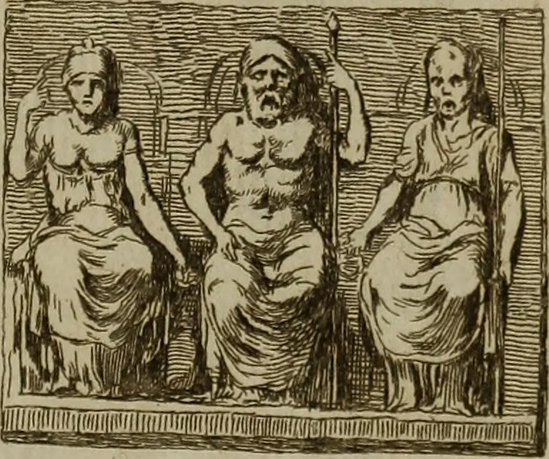 An illustration from Recueil d'antiquités égyptiennes, étrusques, greques et romaines, 1752, leaf 494