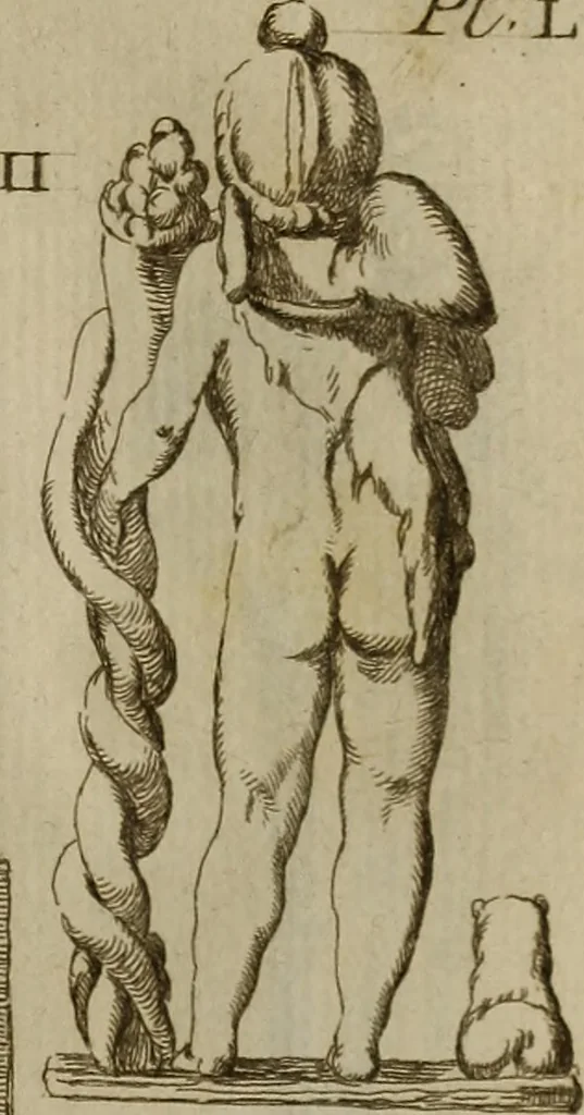 An illustration from Recueil d'antiquités égyptiennes, étrusques, greques et romaines, 1752, leaf 494