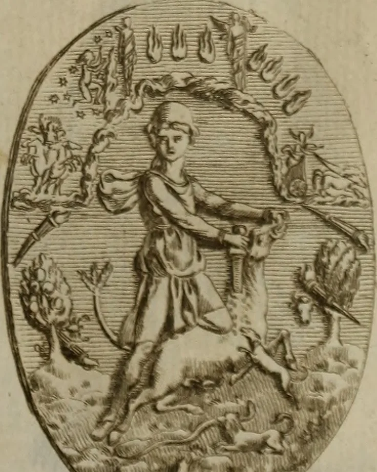 An illustration from Recueil d'antiquités égyptiennes, étrusques, greques et romaines, 1752, leaf 502
