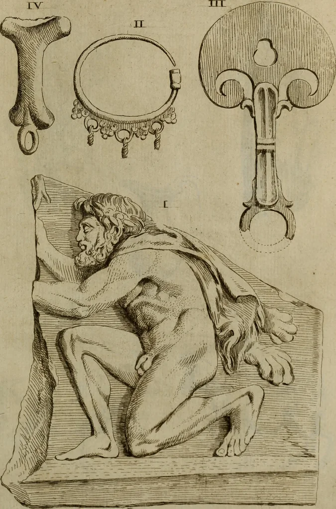 An illustration from Recueil d'antiquités égyptiennes, étrusques, greques et romaines, 1752, leaf 512
