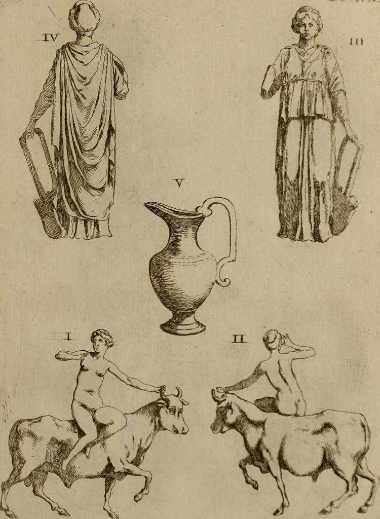 An illustration from Recueil d'antiquités égyptiennes, étrusques, greques et romaines, 1752, leaf 514