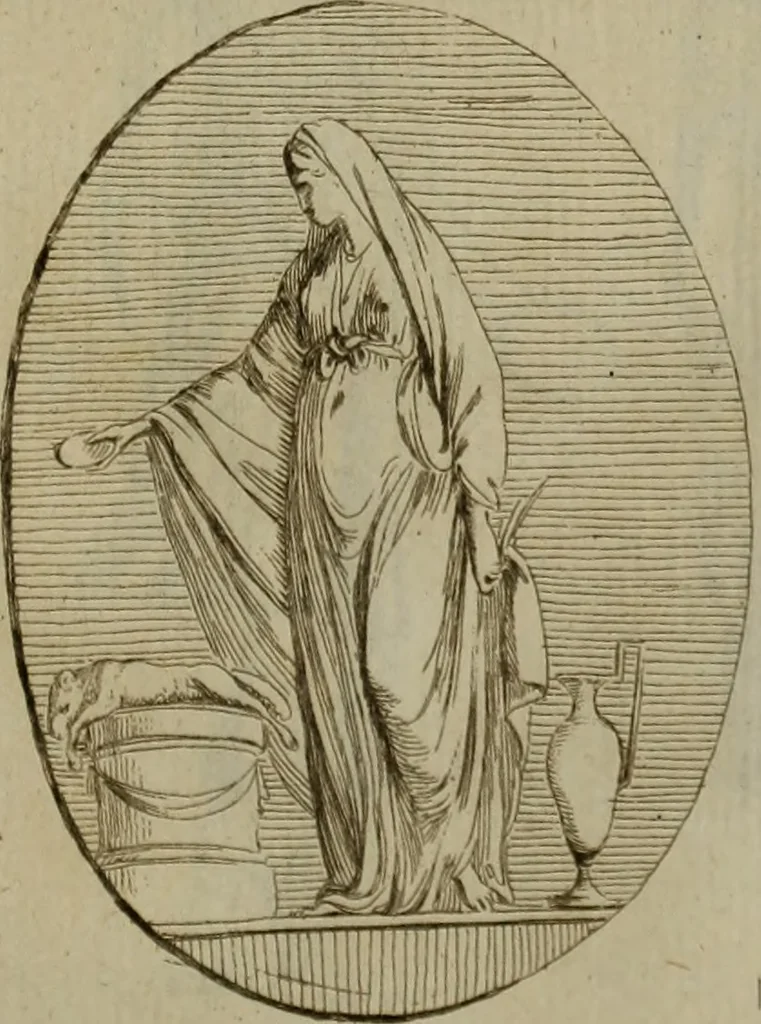 An illustration from Recueil d'antiquités égyptiennes, étrusques, greques et romaines, 1752, leaf 516