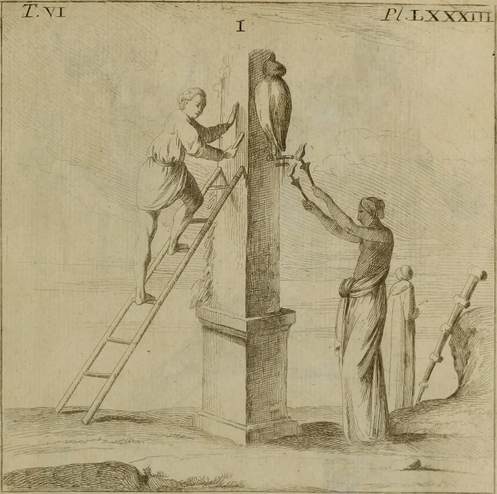 An illustration from Recueil d'antiquités égyptiennes, étrusques, greques et romaines, 1752, leaf 520