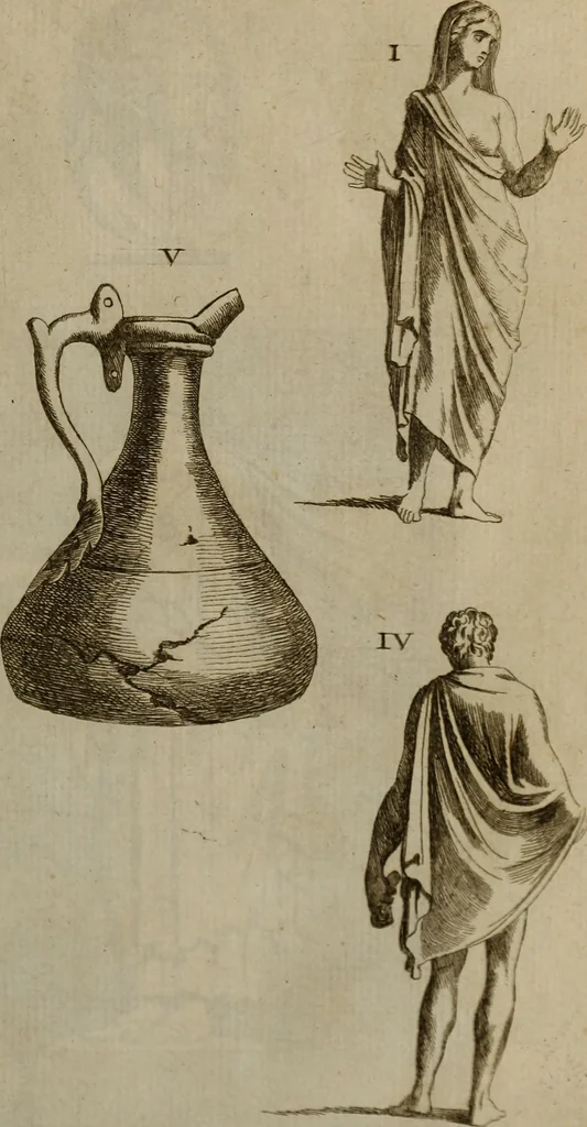 An illustration from Recueil d'antiquités égyptiennes, étrusques, greques et romaines, 1752, leaf 524