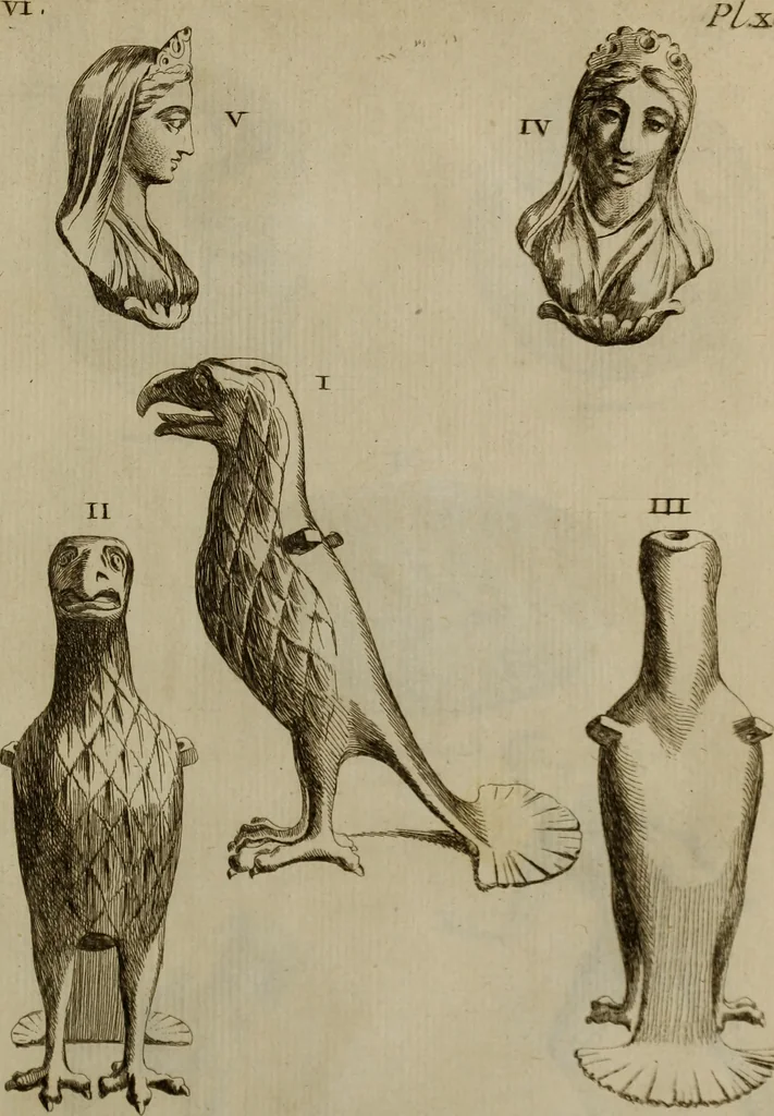 An illustration from Recueil d'antiquités égyptiennes, étrusques, greques et romaines, 1752, leaf 536