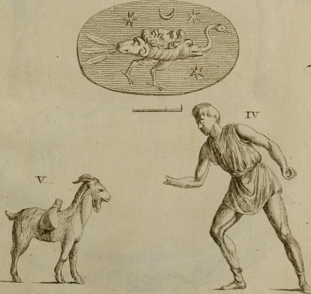 An illustration from Recueil d'antiquités égyptiennes, étrusques, greques et romaines, 1752, leaf 538