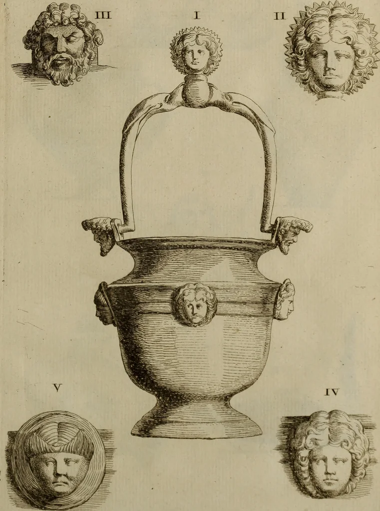 An illustration from Recueil d'antiquités égyptiennes, étrusques, greques et romaines, 1752, leaf 546