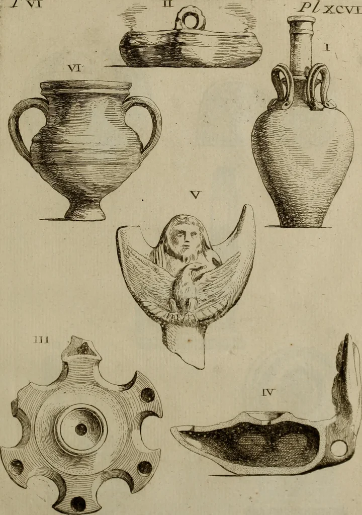 An illustration from Recueil d'antiquités égyptiennes, étrusques, greques et romaines, 1752, leaf 548