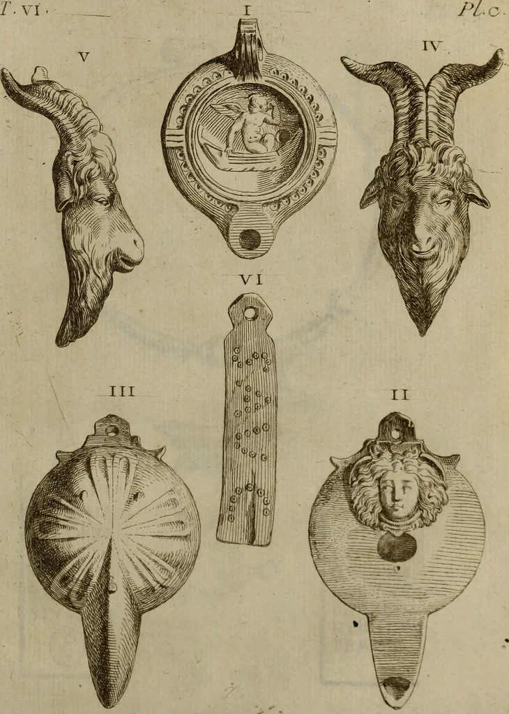An illustration from Recueil d'antiquités égyptiennes, étrusques, greques et romaines, 1752, leaf 554