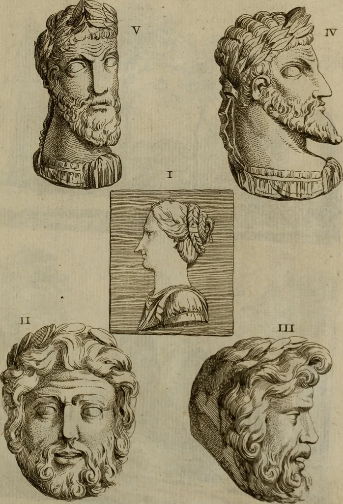 An illustration from Recueil d'antiquités égyptiennes, étrusques, greques et romaines, 1752, leaf 664