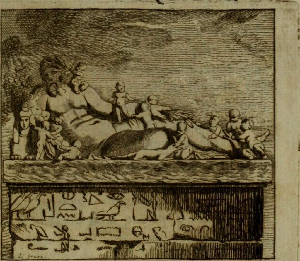 An illustration from Recueil d'antiquités égyptiennes, étrusques, greques et romaines, 1752, leaf 10