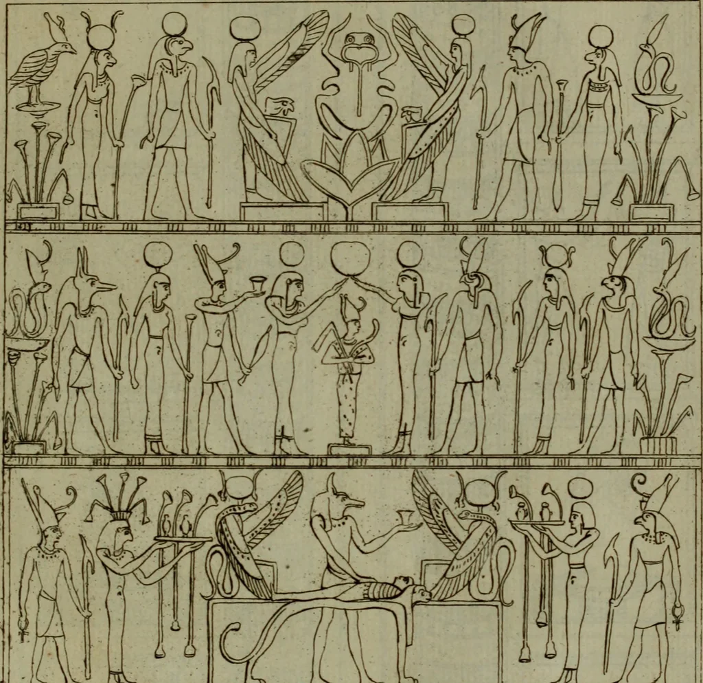 An illustration from Recueil d'antiquités égyptiennes, étrusques, greques et romaines, 1752, leaf 136
