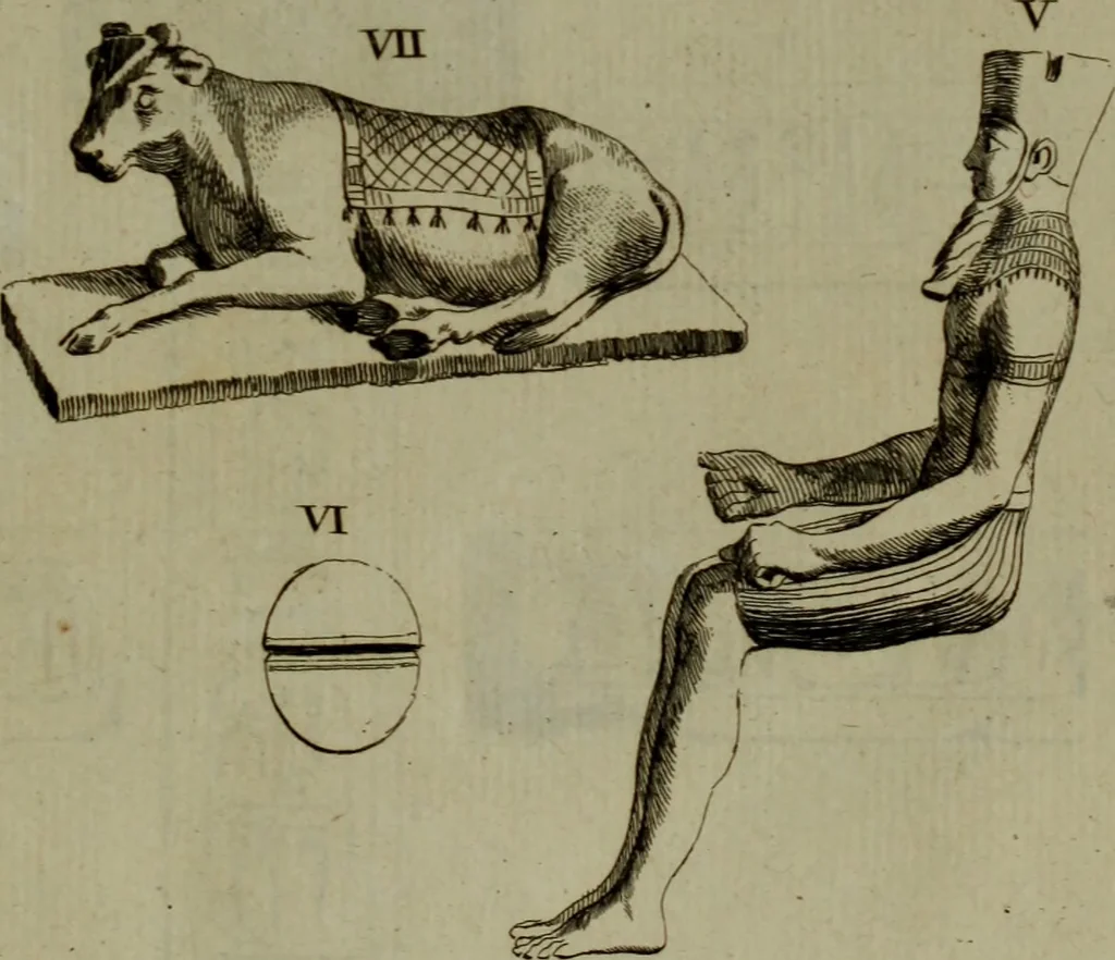 An illustration from Recueil d'antiquités égyptiennes, étrusques, greques et romaines, 1752, leaf 154
