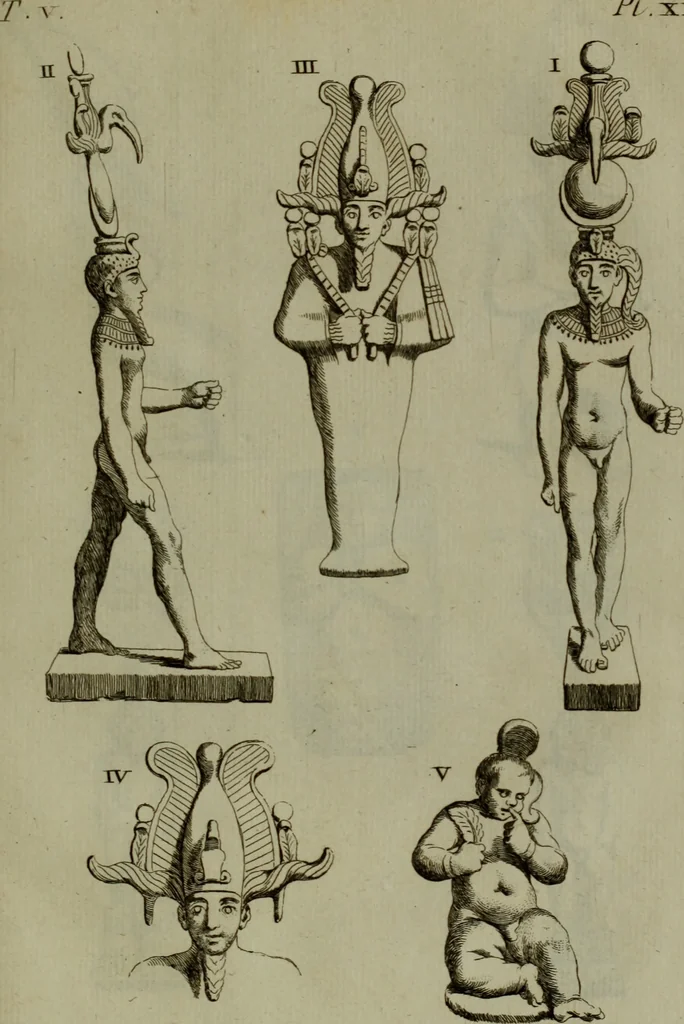 An illustration from Recueil d'antiquités égyptiennes, étrusques, greques et romaines, 1752, leaf 164