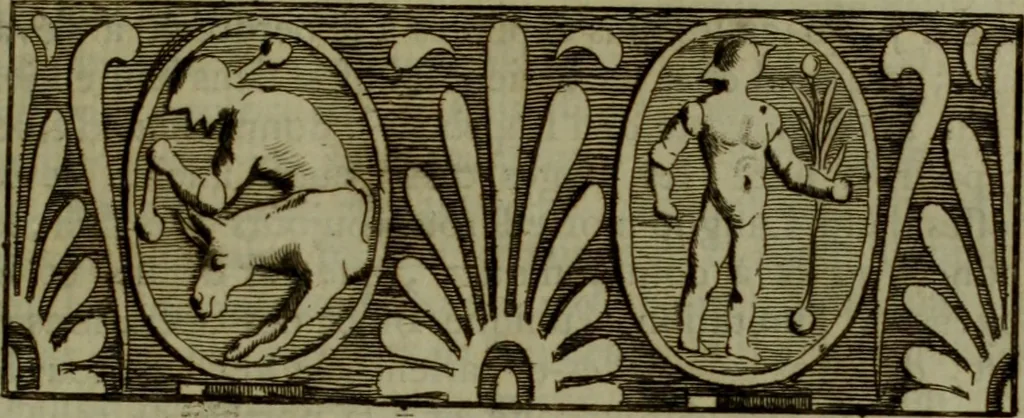An illustration from Recueil d'antiquités égyptiennes, étrusques, greques et romaines, 1752, leaf 182