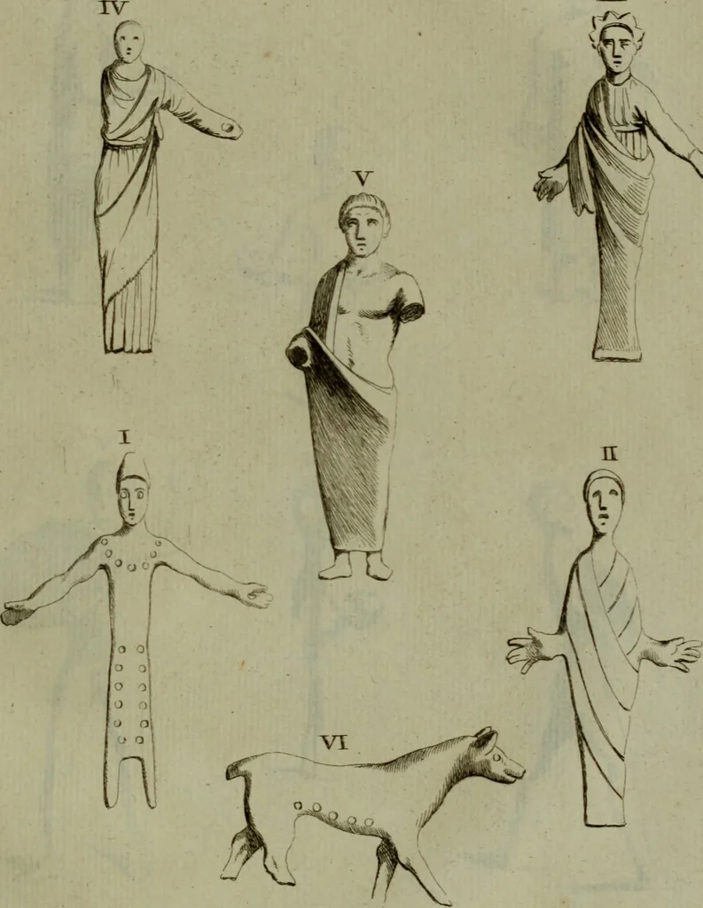 An illustration from Recueil d'antiquités égyptiennes, étrusques, greques et romaines, 1752, leaf 222