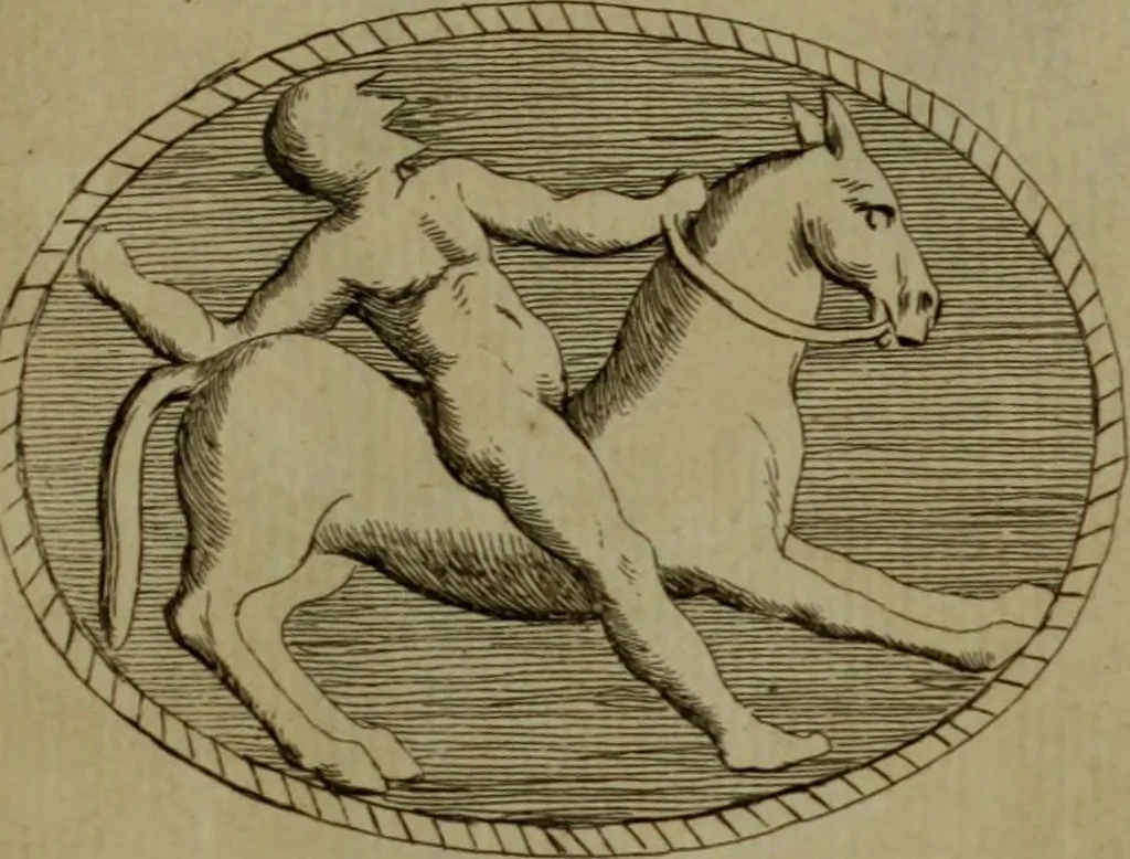 An illustration from Recueil d'antiquités égyptiennes, étrusques, greques et romaines, 1752, leaf 232