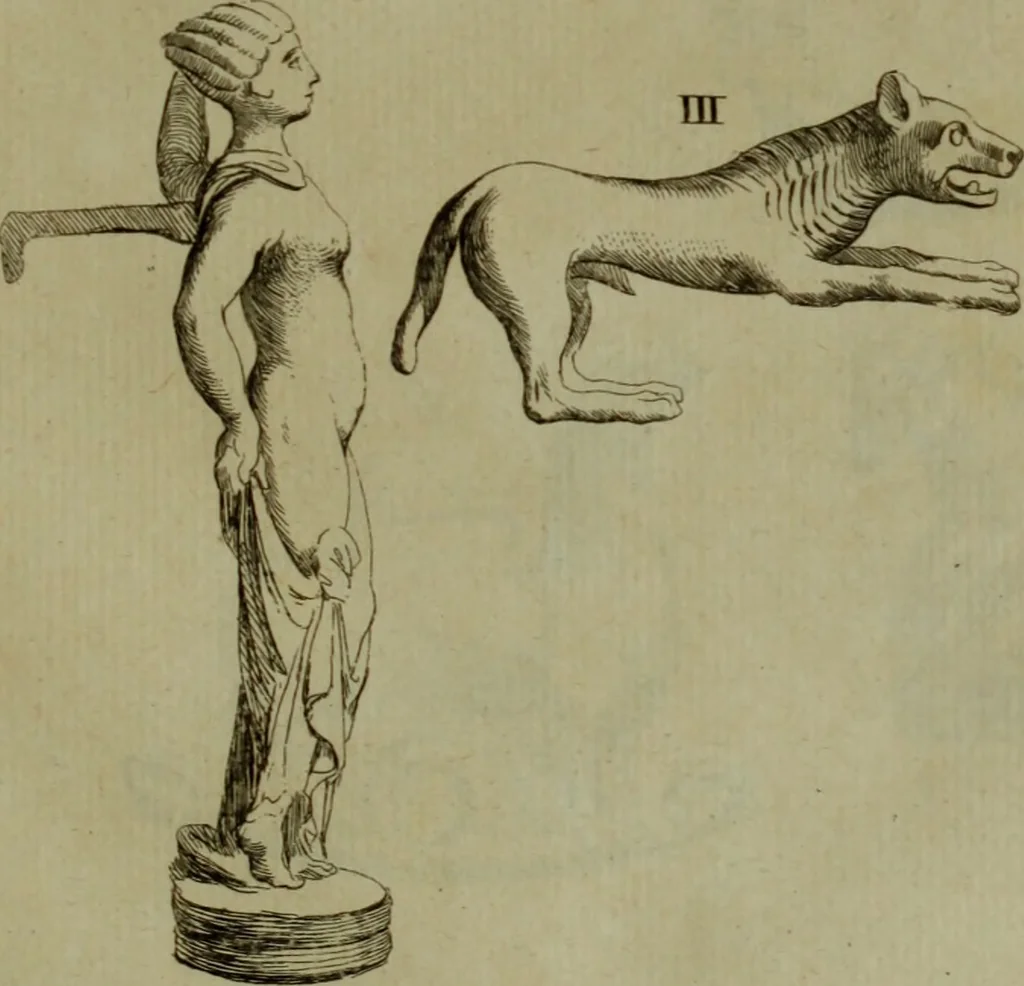 An illustration from Recueil d'antiquités égyptiennes, étrusques, greques et romaines, 1752, leaf 232