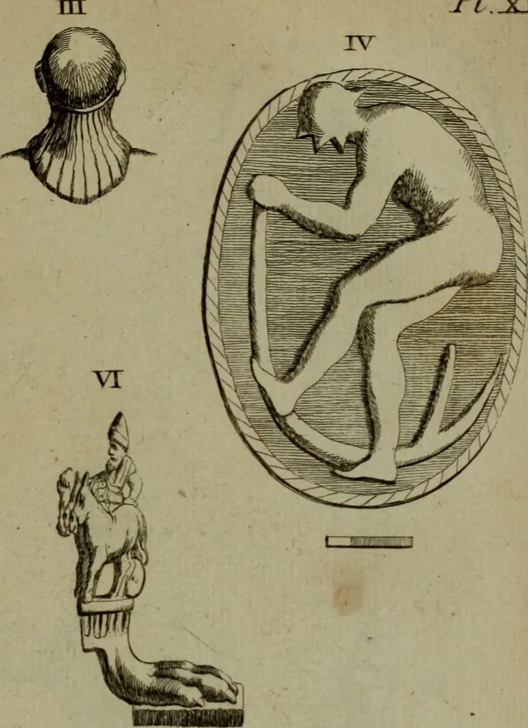 An illustration from Recueil d'antiquités égyptiennes, étrusques, greques et romaines, 1752, leaf 234