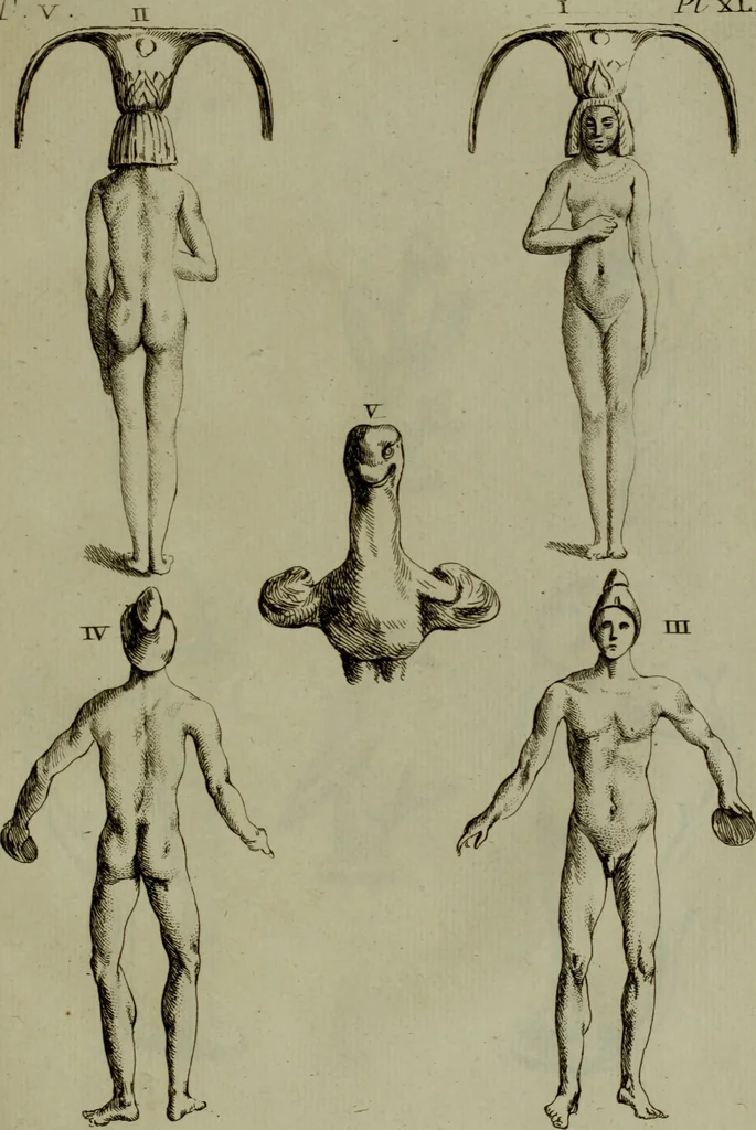 An illustration from Recueil d'antiquités égyptiennes, étrusques, greques et romaines, 1752, leaf 236