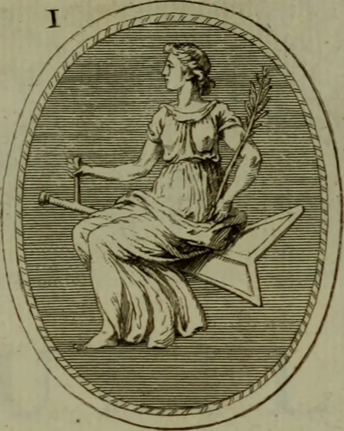 An illustration from Recueil d'antiquités égyptiennes, étrusques, greques et romaines, 1752, leaf 250