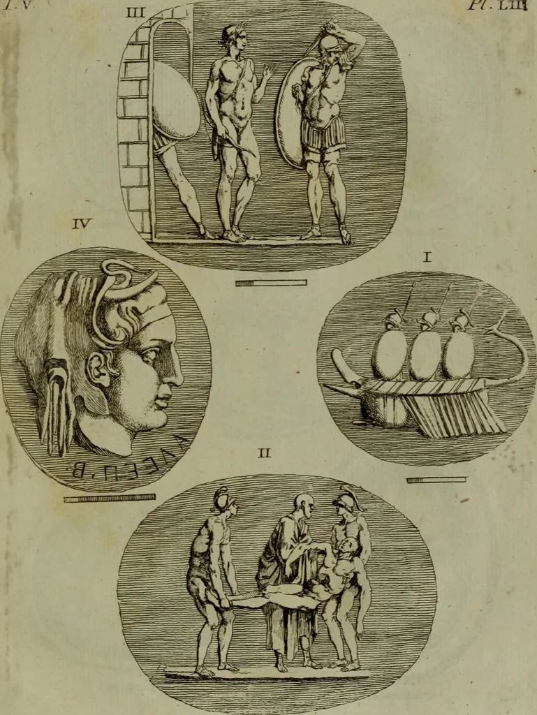 An illustration from Recueil d'antiquités égyptiennes, étrusques, greques et romaines, 1752, leaf 312