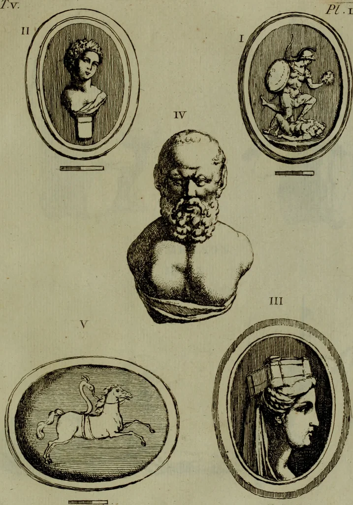 An illustration from Recueil d'antiquités égyptiennes, étrusques, greques et romaines, 1752, leaf 314