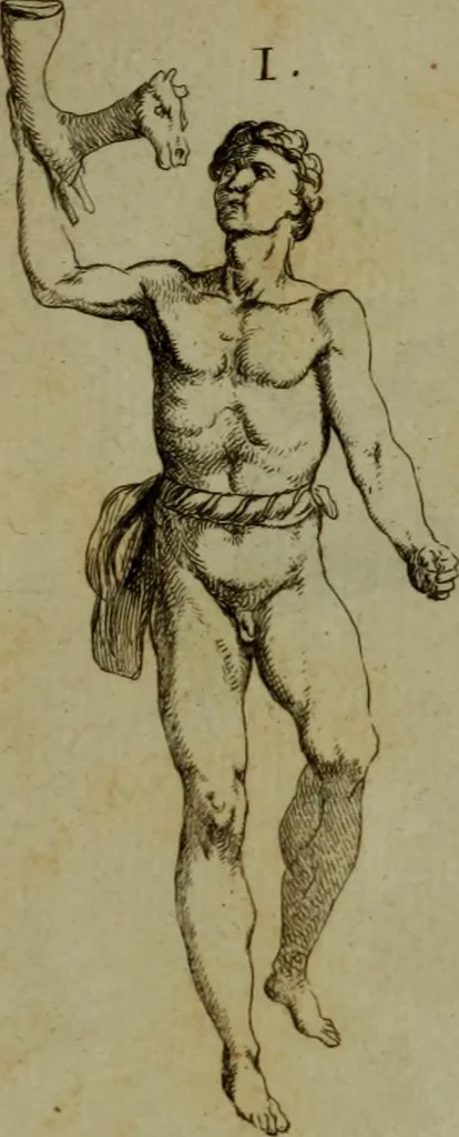 An illustration from Recueil d'antiquités égyptiennes, étrusques, greques et romaines, 1752, leaf 324