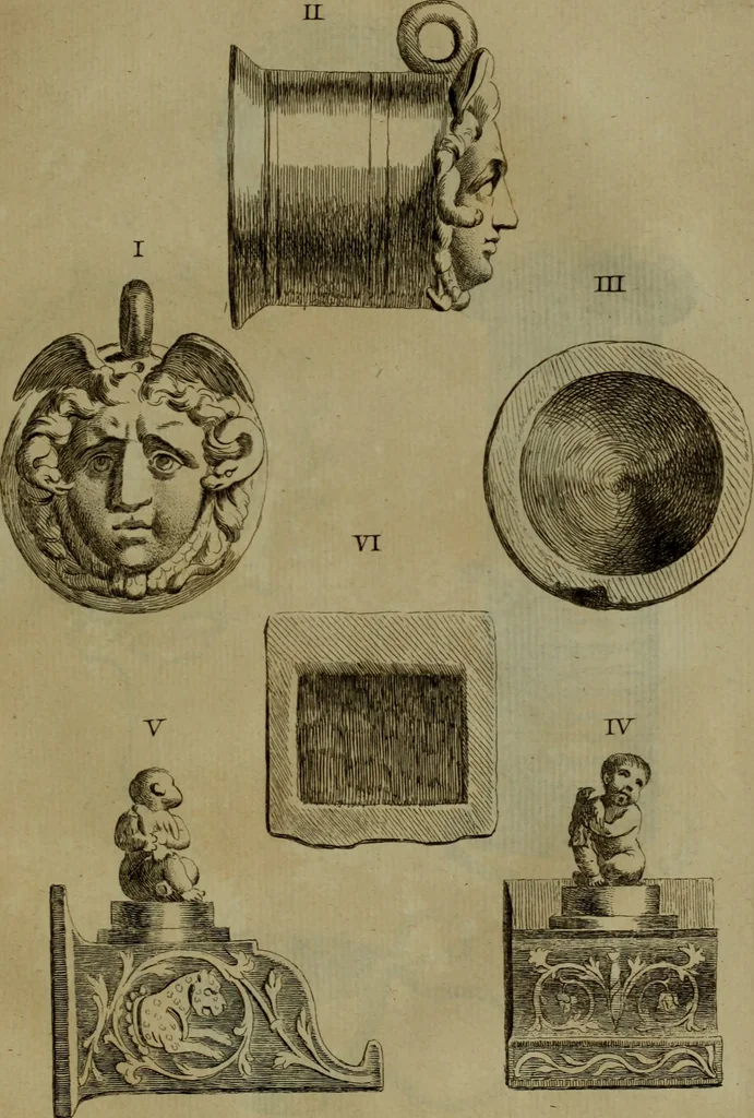 An illustration from Recueil d'antiquités égyptiennes, étrusques, greques et romaines, 1752, leaf 328