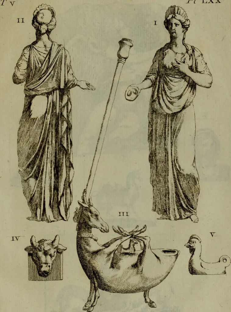 An illustration from Recueil d'antiquités égyptiennes, étrusques, greques et romaines, 1752, leaf 436