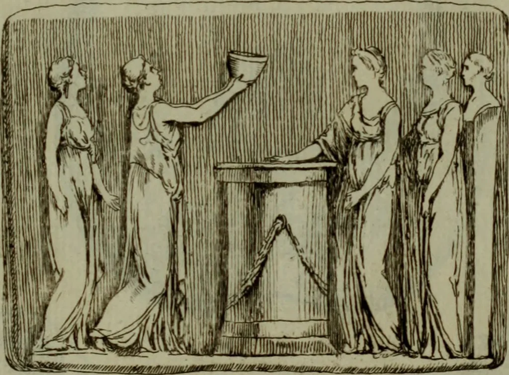 An illustration from Recueil d'antiquités égyptiennes, étrusques, greques et romaines, 1752, leaf 440