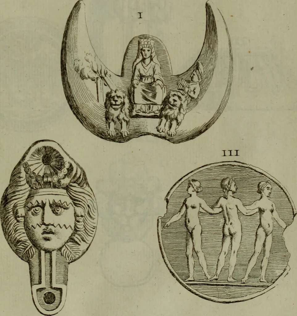An illustration from Recueil d'antiquités égyptiennes, étrusques, greques et romaines, 1752, leaf 442