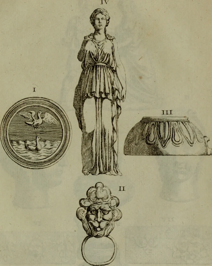 An illustration from Recueil d'antiquités égyptiennes, étrusques, greques et romaines, 1752, leaf 444