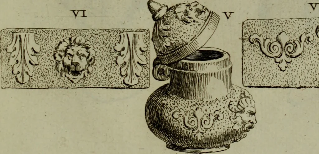 An illustration from Recueil d'antiquités égyptiennes, étrusques, greques et romaines, 1752, leaf 446