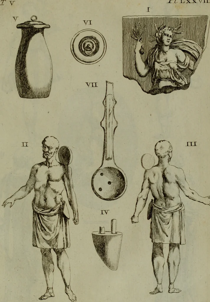 An illustration from Recueil d'antiquités égyptiennes, étrusques, greques et romaines, 1752, leaf 452