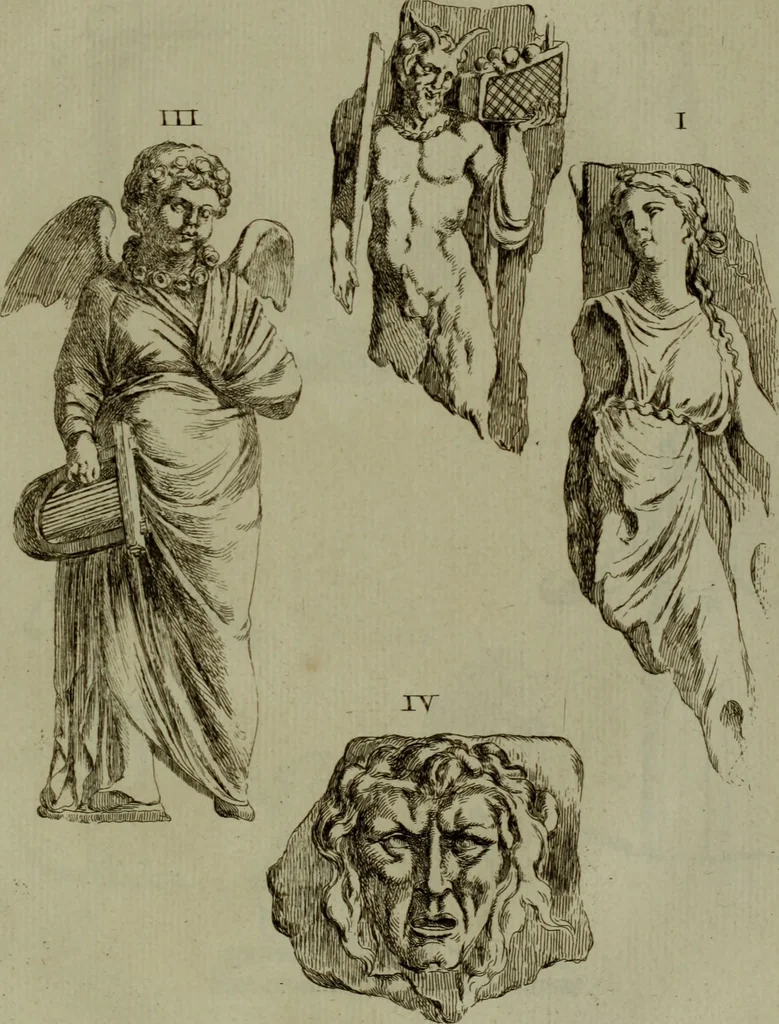 An illustration from Recueil d'antiquités égyptiennes, étrusques, greques et romaines, 1752, leaf 464